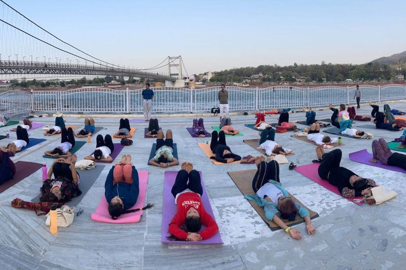 Yoga By The Side Of The Riverbanks