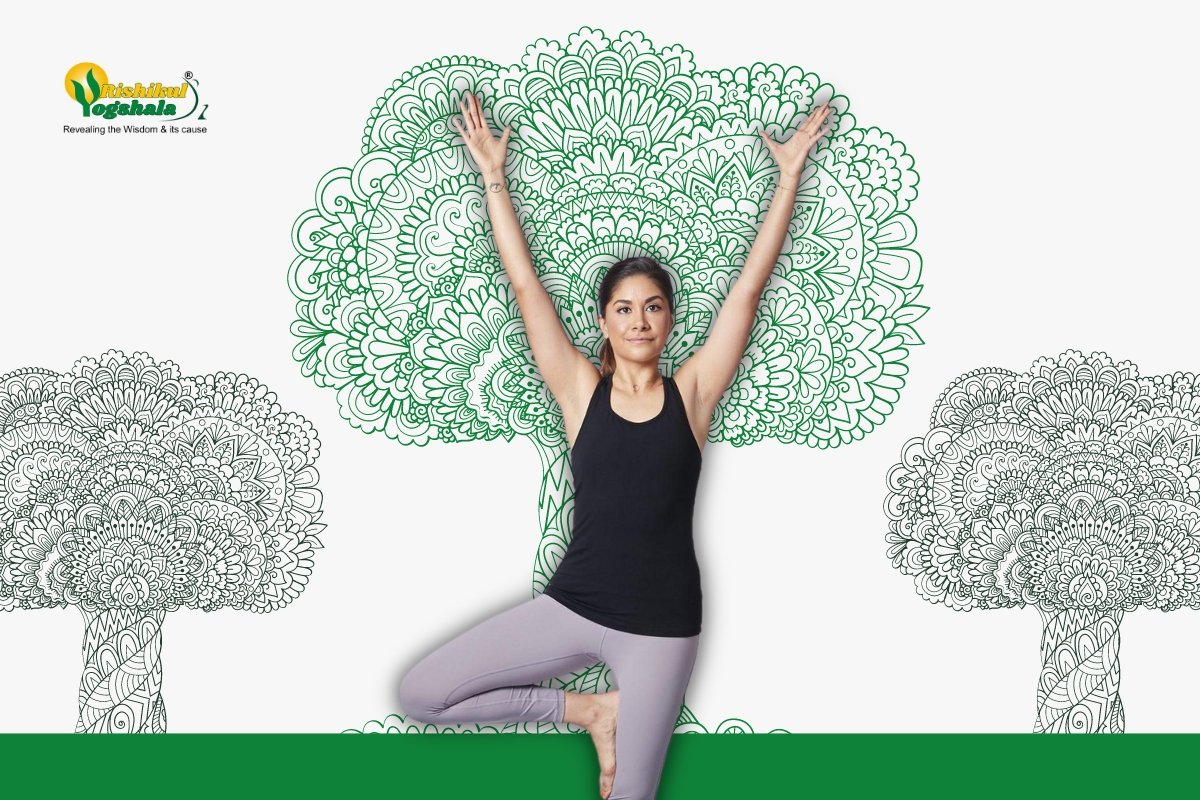 Free: Yoga Tree - Yoga Tree Pose Art - nohat.cc