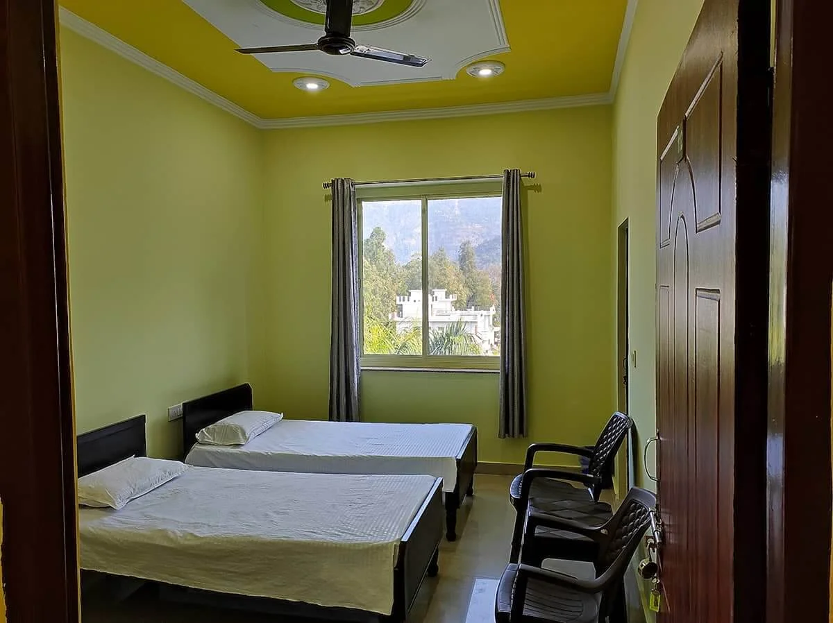 Room with Balcony View for Yoga TTC Students in Rishikesh