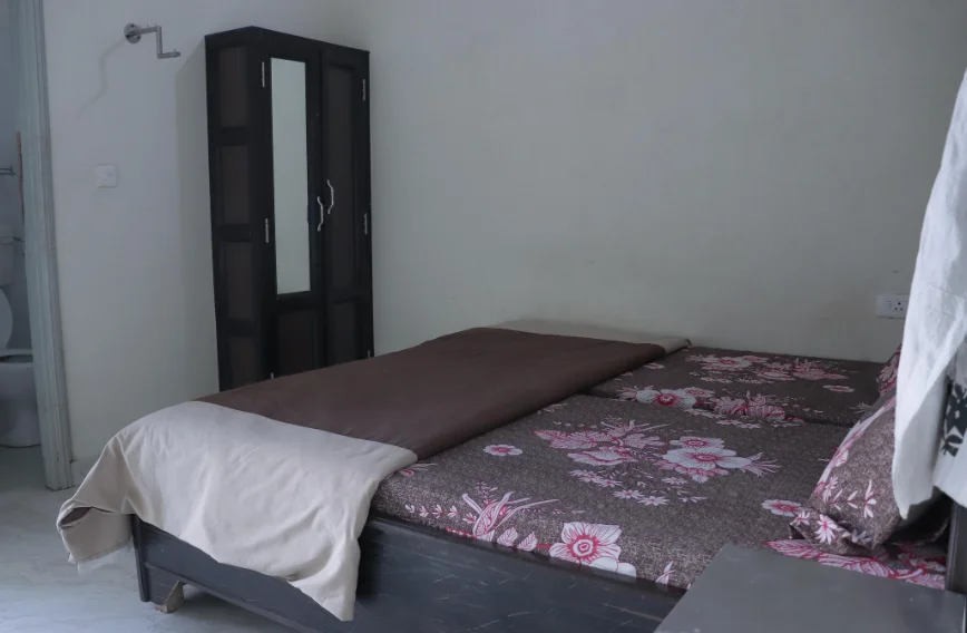 Bright and Airy Room at Rishikul Yogshala