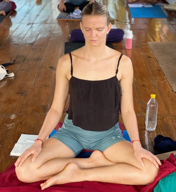 Students Practicing Meditation during 100 Hour Yoga TTC