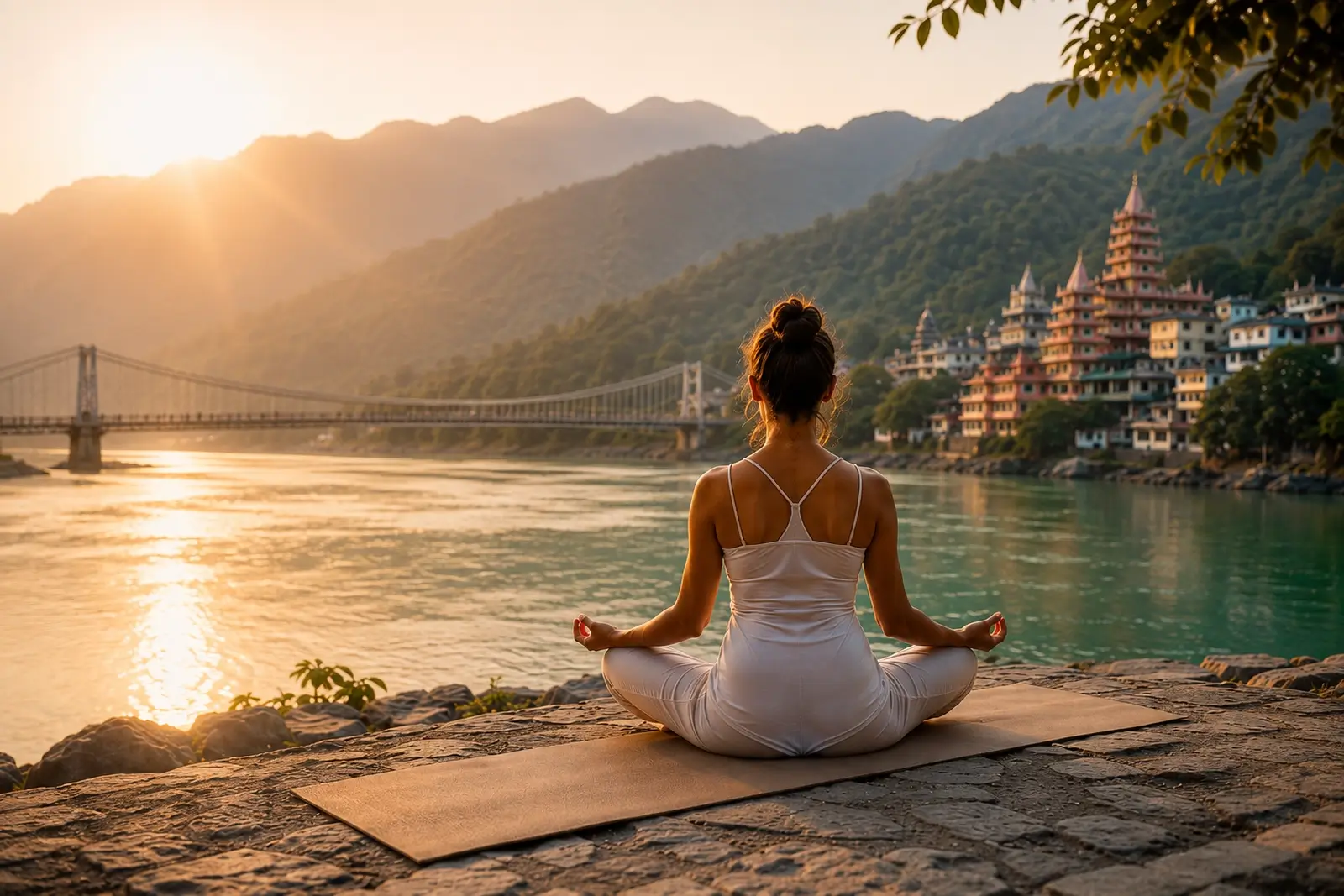 Yoga retreat in India at Rishikul Yogshala Rishikesh